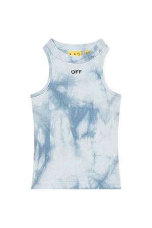 light blue cotton top OFF WHITE KIDS | OGAD009S26JER001451